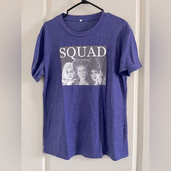 Womens Squad T-Shirt Funny Sanderson Sisters Graphic Tee Top. Size Large. - Picture 1 of 3